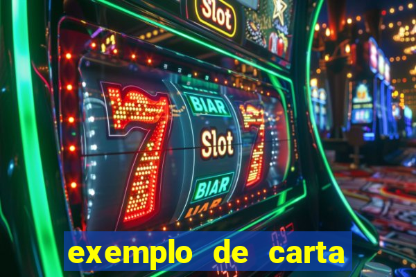 exemplo de carta aberta vestibular
